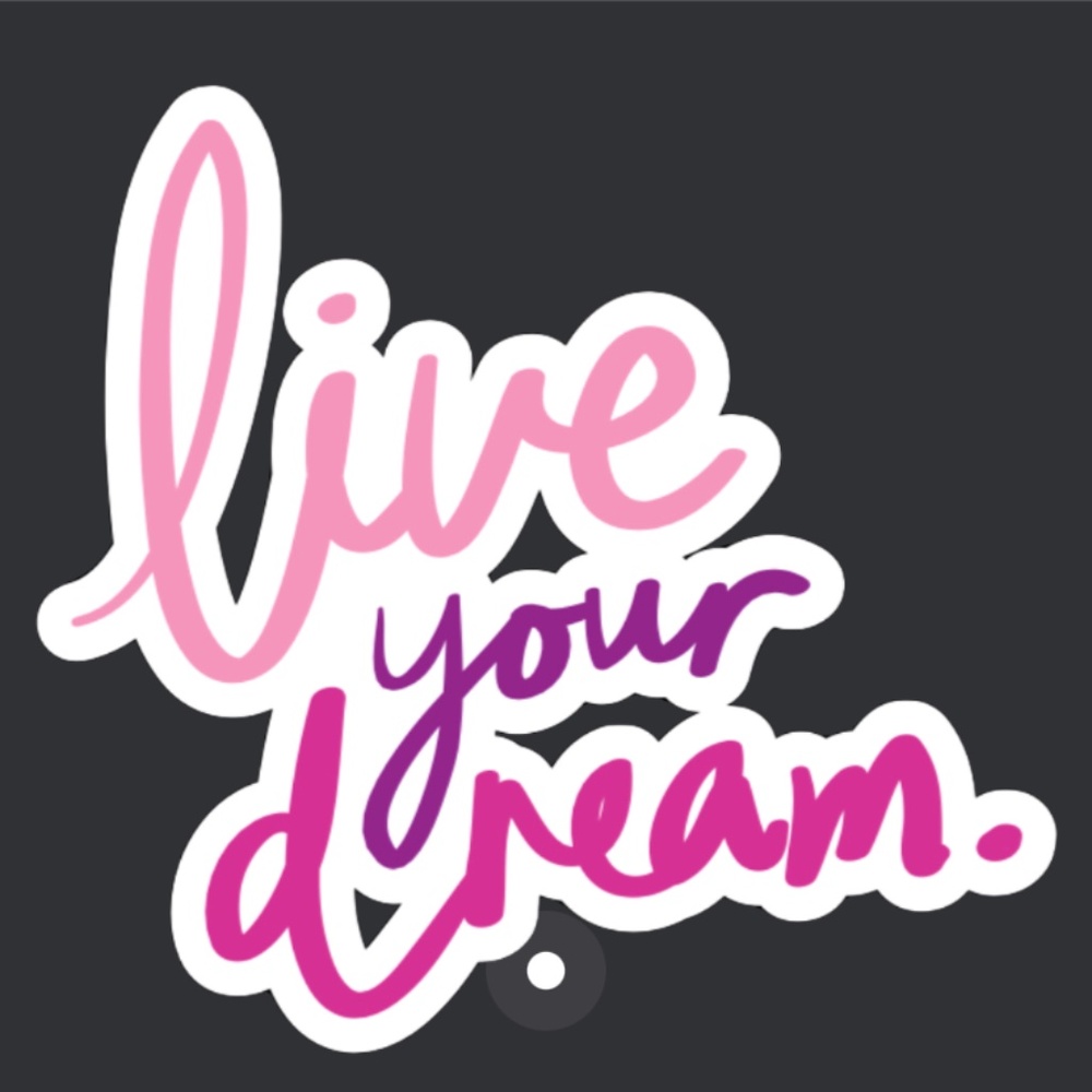 Live Your Dream 💭Stickers 48ct